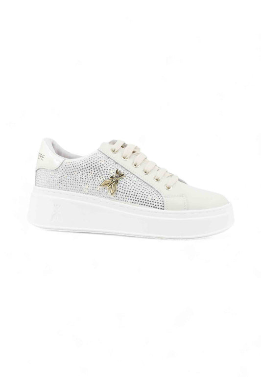 PATRIZIA PEPE Sneakers Donna Bianco Beige Strass PJ904.02-AI26