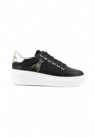 PATRIZIA PEPE Sneakers Donna Nero Oro PJ903.31-AI26