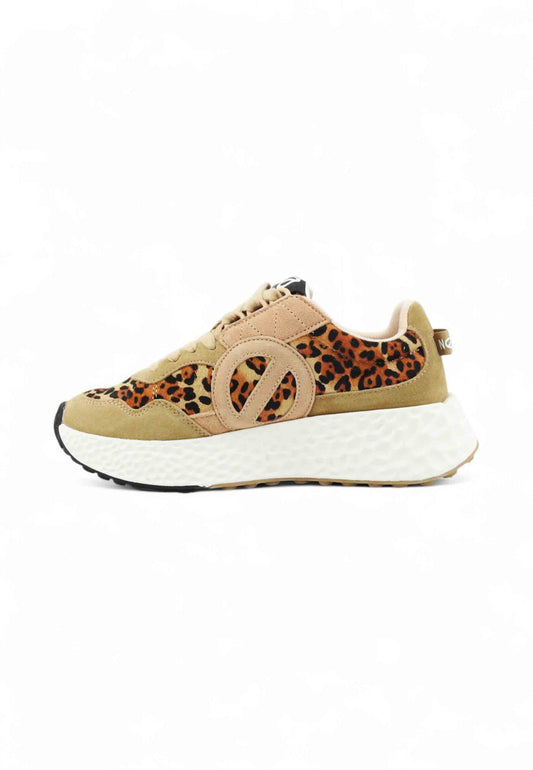 NO NAME Sneakers Donna Animalier Beige Nero NNVEPL04KC-AI26
