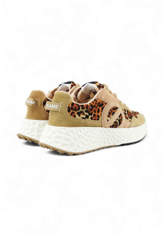 NO NAME Sneakers Donna Animalier Beige Nero NNVEPL04KC-AI26