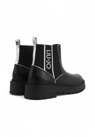 LIU JO Stivaletti Donna Nero Argento SF5063PX24122222-AI26
