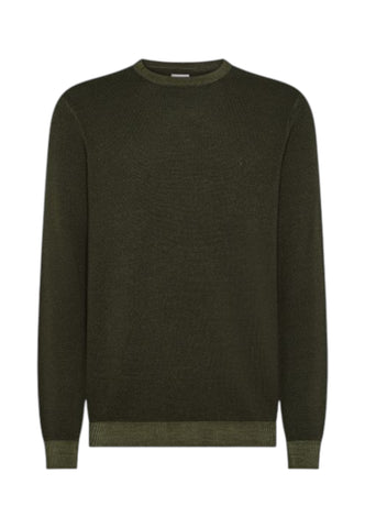 SUN68 Maglione Uomo Verde K45128-AI26-74