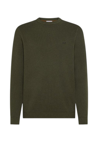 SUN68 Maglione Uomo Verde K45126-AI26-74