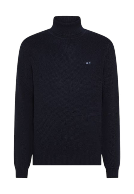 SUN68 Maglione Dolcevita Uomo Blu K45127-AI26-07