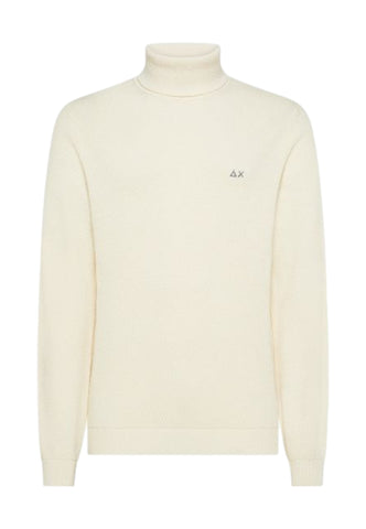 SUN68 Maglione Dolcevita Uomo Bianco K45127-AI26-31
