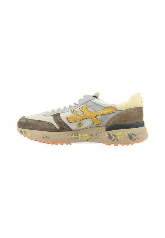 PREMIATA Sneakers Uomo Marrone Beige Giallo MICK-AI26-VAR 7866