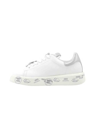 PREMIATA Sneakers Donna Bianco Argento BELLE-AI26-VAR 7447K