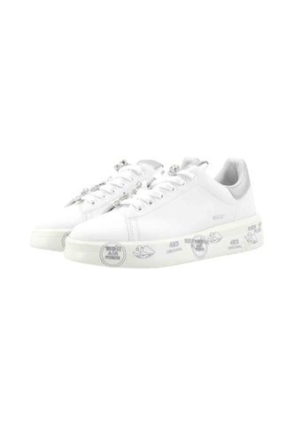 PREMIATA Sneakers Donna Bianco Argento BELLE-AI26-VAR 7447K