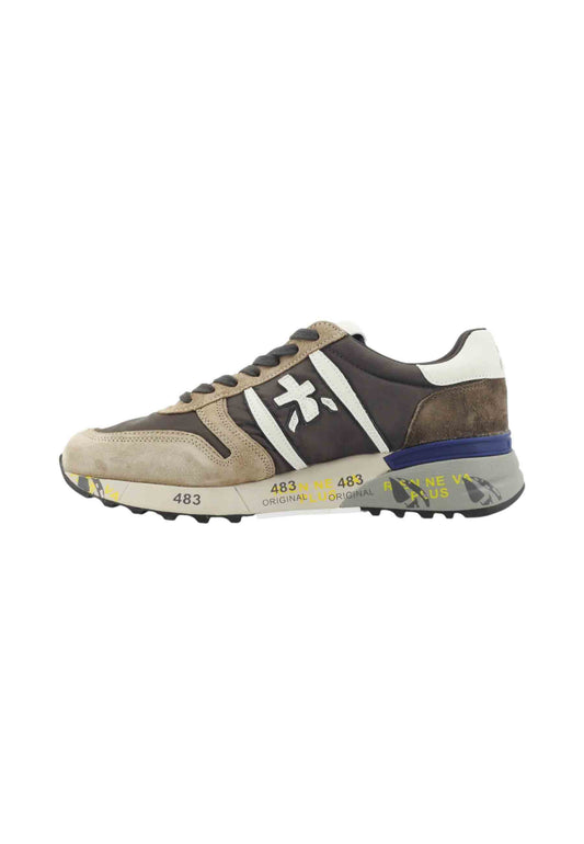 PREMIATA Sneakers Uomo Marrone Beige LANDER-AI26-VAR 7704
