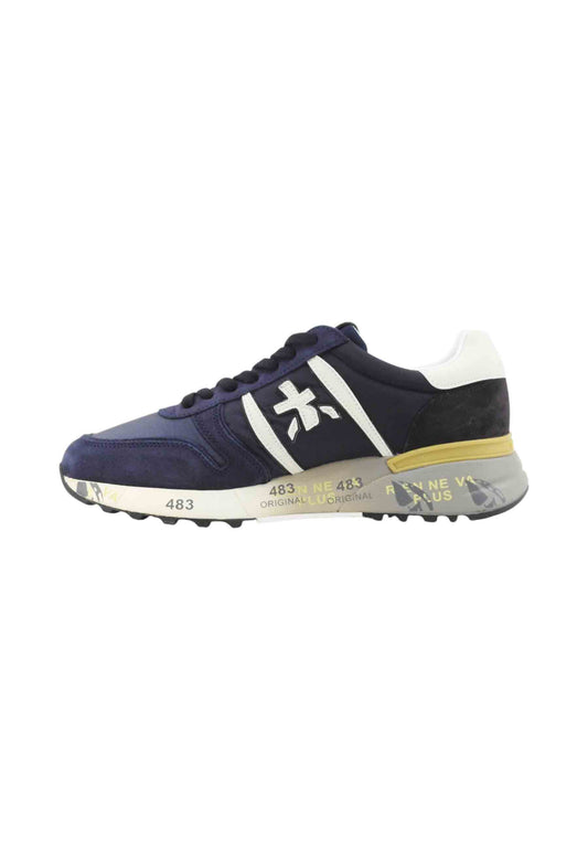 PREMIATA Sneakers Uomo Blu Bianco LANDER-AI26-VAR 7702