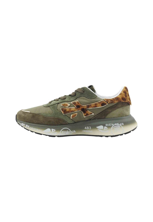 PREMIATA Sneakers Donna Verde Animalier LAURYN-AI26-VAR 7790