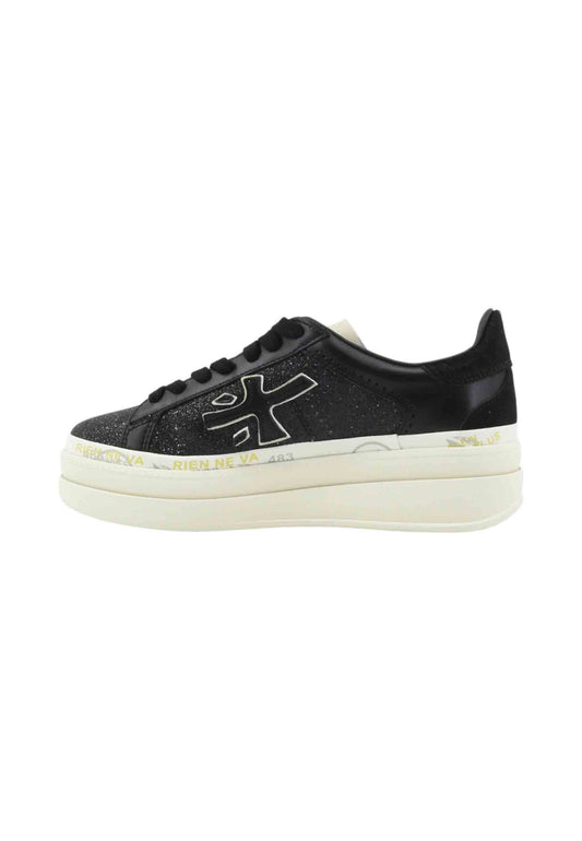 PREMIATA Sneakers Donna Nero Glitter CLAUDIA-AI26-VAR 7755