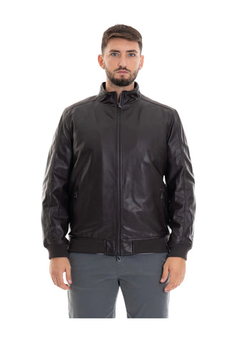 MARKUP Giacca Pelle Uomo Nero MK24005-AI26-NERO/N