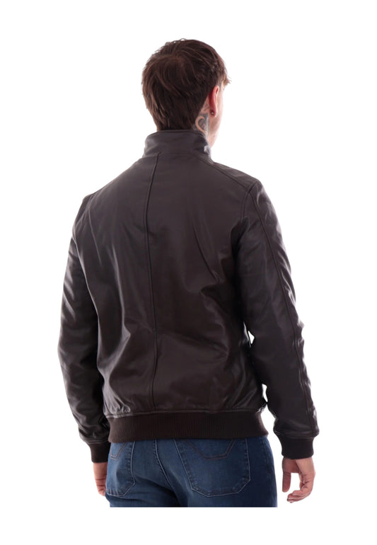 MARKUP Giacca Pelle Uomo Marrone MK24005-AI26-MORO