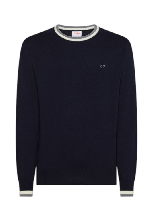 SUN68 Maglione Uomo Blu K45145-AI26-07