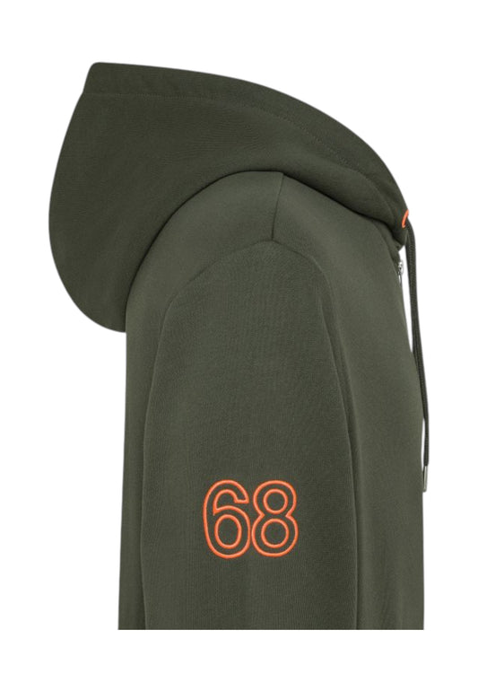 SUN68 Felpa Uomo Verde Arancione F45131-AI26-74