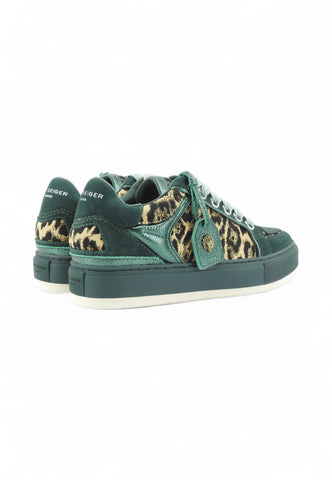 KURT GEIGER Sneakers Donna Verde Animalier 493375289-AI26
