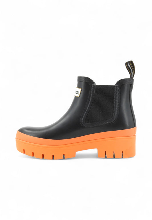 BARBOUR Stivaletti Donna Nero Arancione LRF0100BK71-AI26