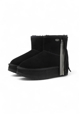 LIU JO Stivaletti Donna Nero Frange SF5109PX00222222-AI26