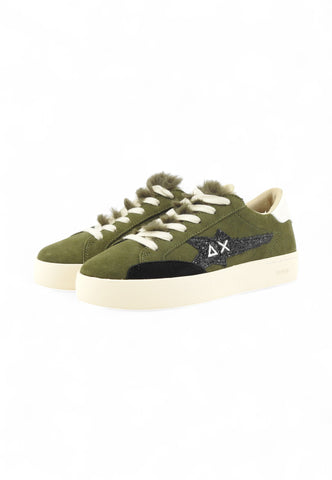 SUN68 Sneakers Donna Verde Glitter Z45233-AI26-74