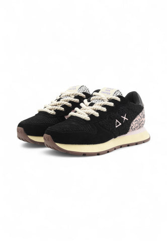 SUN68 Sneakers Donna Nero Rosa Animalier Z45208-AI26-11