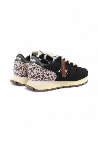 SUN68 Sneakers Donna Nero Rosa Animalier Z45208-AI26-11