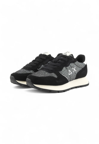 SUN68 Sneakers Donna Nero Argento Glitter Z45204-AI26-11
