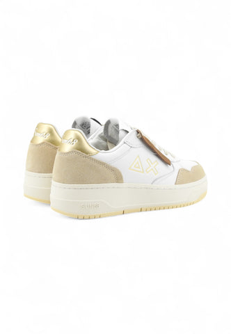 SUN68 Sneakers Donna Bianco Beige Oro Z45244-AI26-43