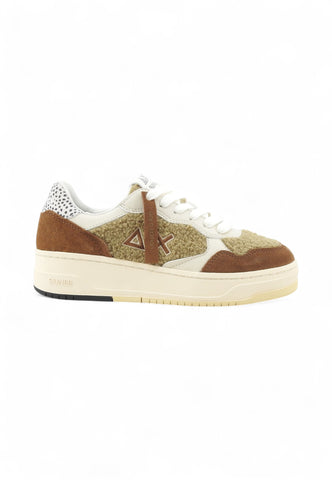 SUN68 Sneakers Donna Beige Marrone Bianco Z45245-AI26-16