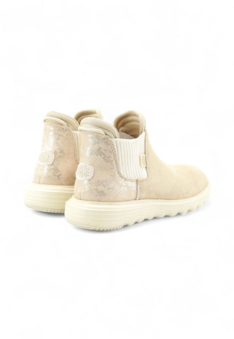 HEY DUDE Branson W Stivaletti Donna Beige Bianco HD.42021-AI26-2HK