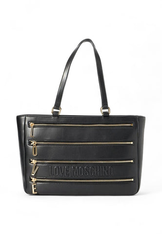 LOVE MOSCHINO Borsa Shopper Donna Nero Oro JC4342PP0NKA0000-AI26