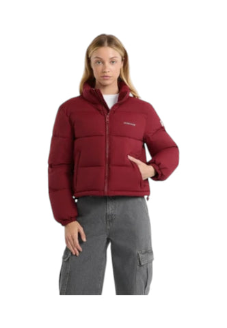 GUESS Giacca Bomber Donna Bordeaux W4BL20WGII2-AI26-G5M3