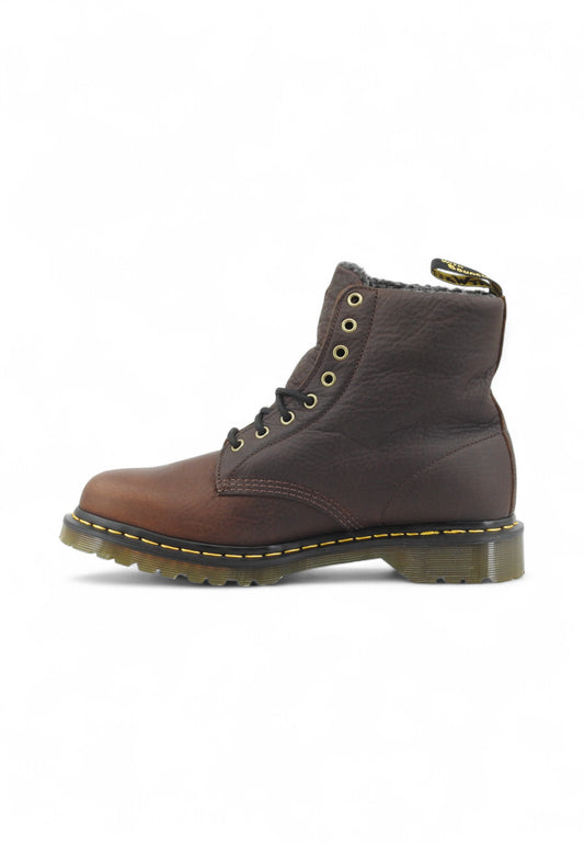 DR. MARTENS 1460 Pascal Wl Dark Brown Grizzly Anfibi Uomo Marrone 31873201-AI26