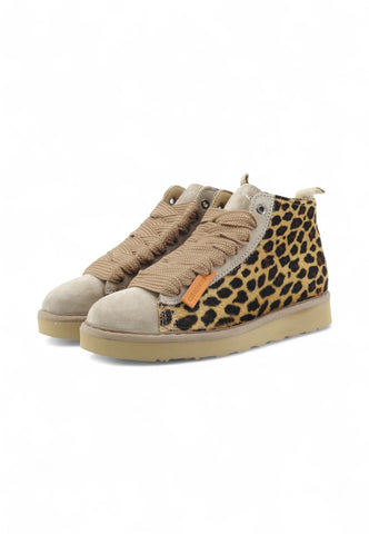 PAN CHIC Sneakers Donna Beige Animalier P001W028-0181Y005-AI26