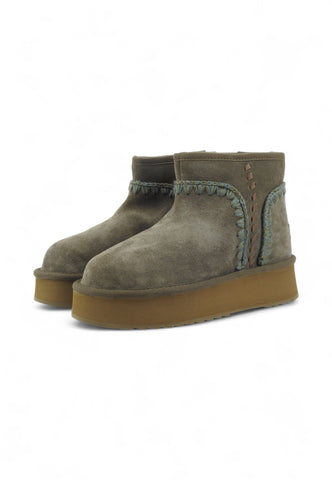 MOU Platform Boot Lthr Stitchin Stivaletti Donna Verde MU.FW681012A-AI26-BKOL