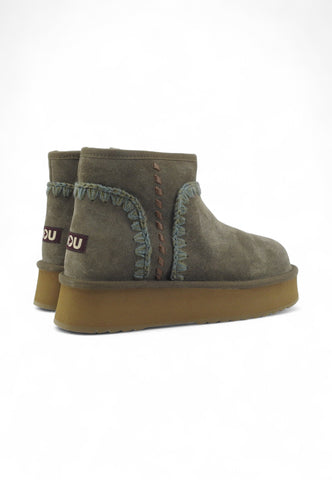 MOU Platform Boot Lthr Stitchin Stivaletti Donna Verde MU.FW681012A-AI26-BKOL