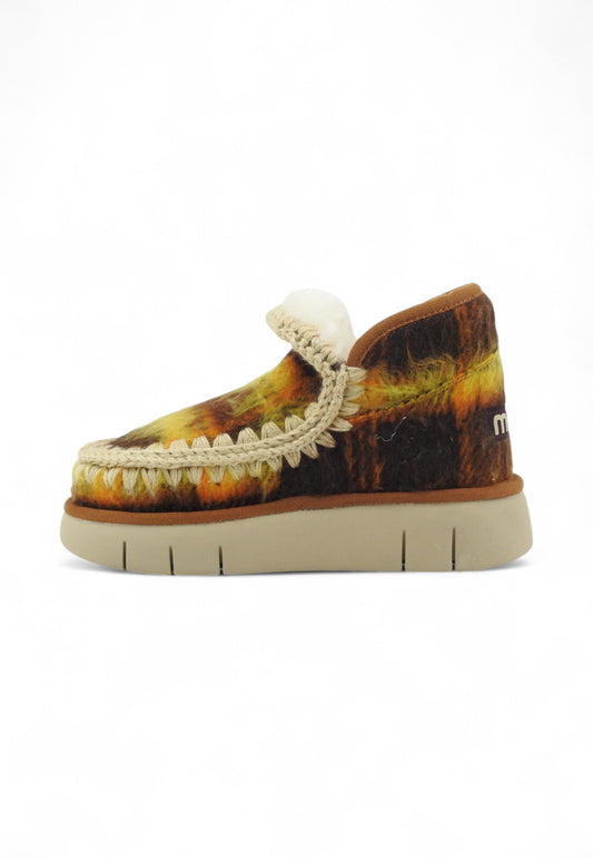 MOU Eskimo Bounce Sneaker Wool Stivaletti Donna Marrone Giallo MU.FW531019K-AI26-IRCUE