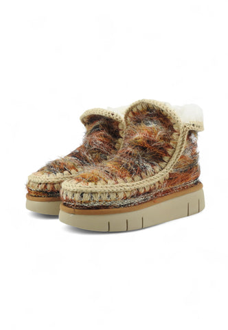 MOU Eskimo 18 Bounce Wool Stivaletti Marrone Beige Arancione MU.FW531017K-AI26-SHCUE