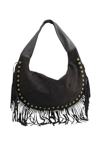 VIA MILANO 21 Aria Borsa A Spalla Donna Marrone Frange ARIATDM-AI26