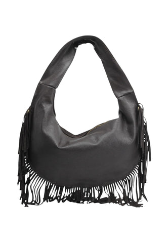 VIA MILANO 21 Aria Borsa A Spalla Donna Marrone Frange ARIATDM-AI26