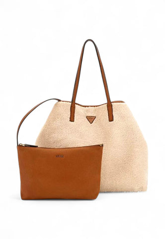 GUESS Borsa Shopper Donna Bianco Marrone HWWG9514290-AI26-NTC