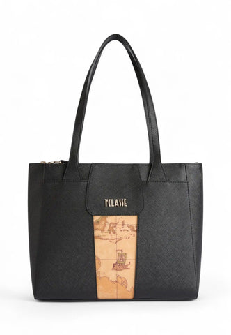 ALVIERO MARTINI Borsa Shopper Donna Nero Beige LD289407-AI26-0001