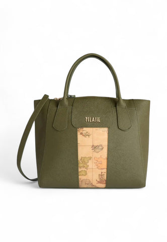 ALVIERO MARTINI Borsa A Mano Donna Verde Beige LD259407-AI26-0609