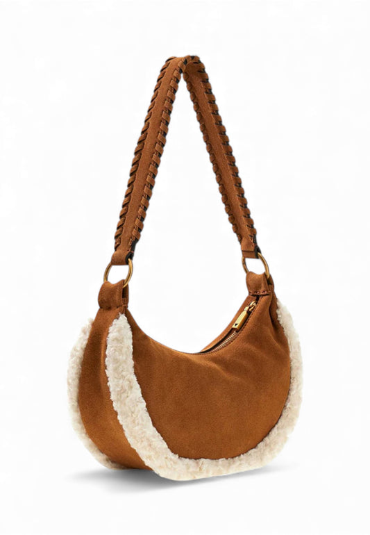 GUESS Borsa Tracolla Donna Marrone Bianco HWSW9539720-AI26-COG