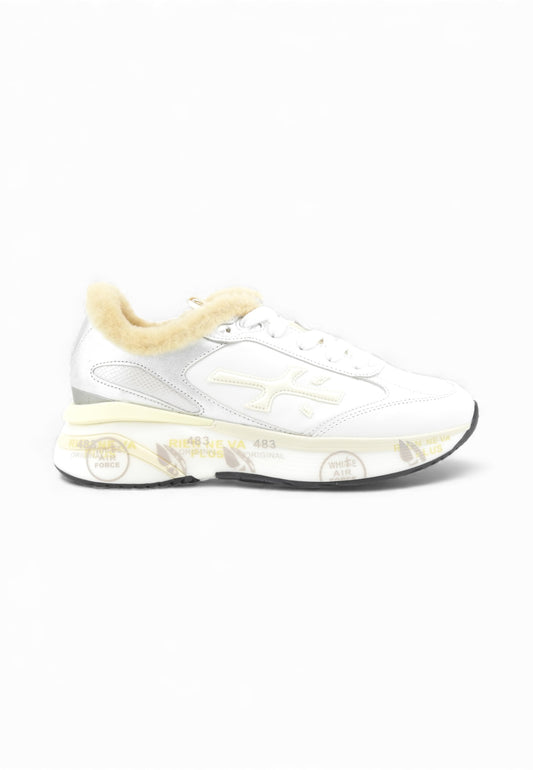 PREMIATA Sneakers Donna Bianco Argento MOERUND-AI26-VAR7798M