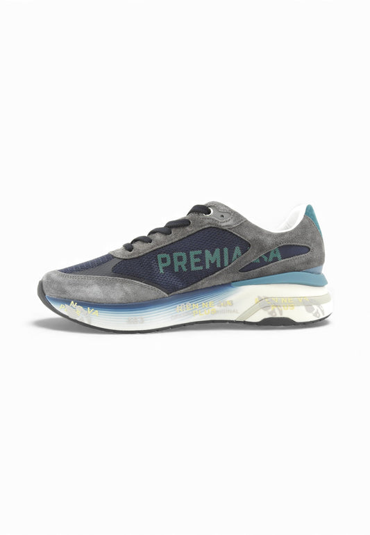 PREMIATA Sneakers Uomo Blu Grigio MOERUN-AI26-VAR7772