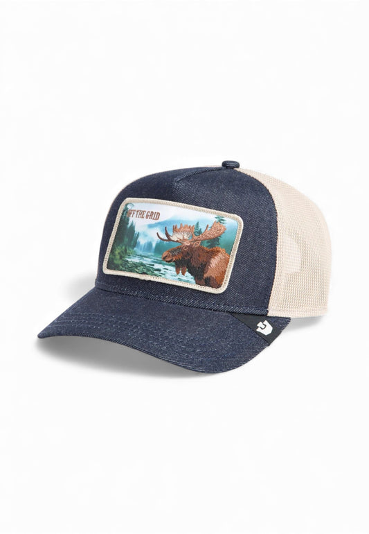 GOORIN BROS Cappello Trucker Off The Grid Beige Blu 101-2314-DEN-AI26