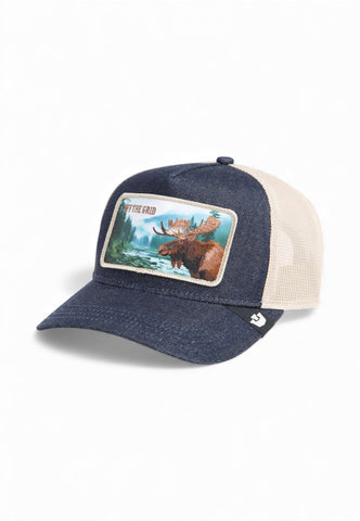 GOORIN BROS Cappello Trucker Off The Grid Beige Blu 101-2314-DEN-AI26