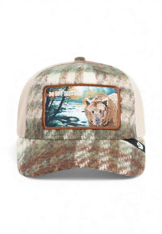 GOORIN BROS Cappello Trucker Do Not Disturb Beige Verde 101-2313-PLAID-AI26