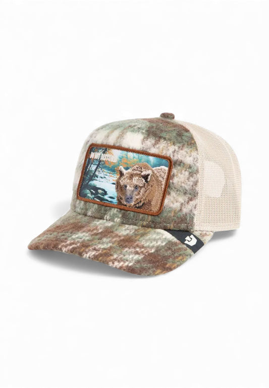 GOORIN BROS Cappello Trucker Do Not Disturb Beige Verde 101-2313-PLAID-AI26